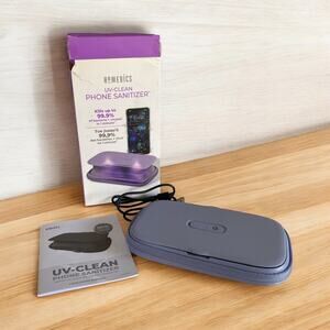 Homedics UV-Clean Smart Phone Purple Lilac Sanitizer Kills Germs Chemical Free